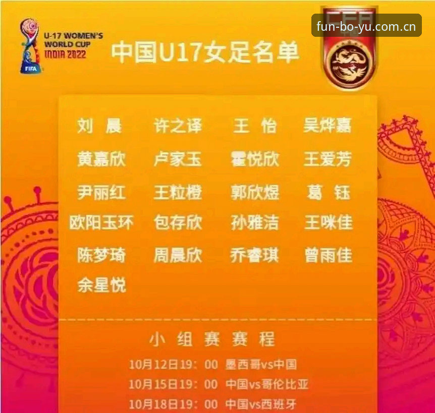 U17世界杯抽签结果出炉：中国男女足分获挑战性小组，博鱼体育官网深度解析赛事看点